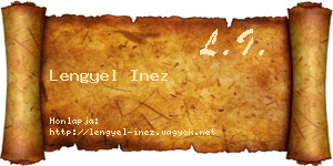 Lengyel Inez névjegykártya